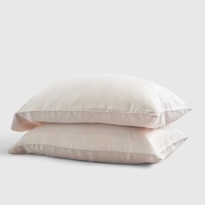 NWOT QUINCE Bamboo Pillowcase Set Standard Sand 4016